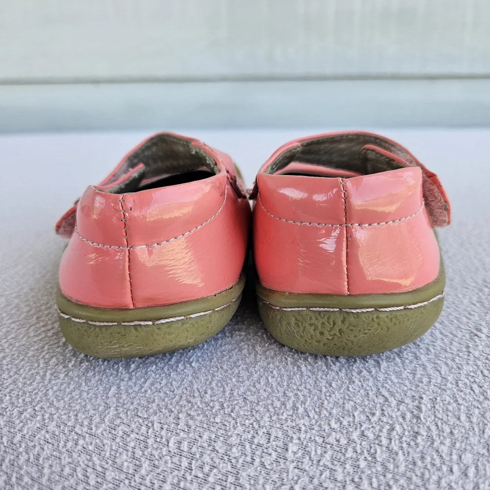 Livie & Luca Pio Pio Sparkle Bird Pink Girl Mary Jane SZ 7 Hook & Loop
